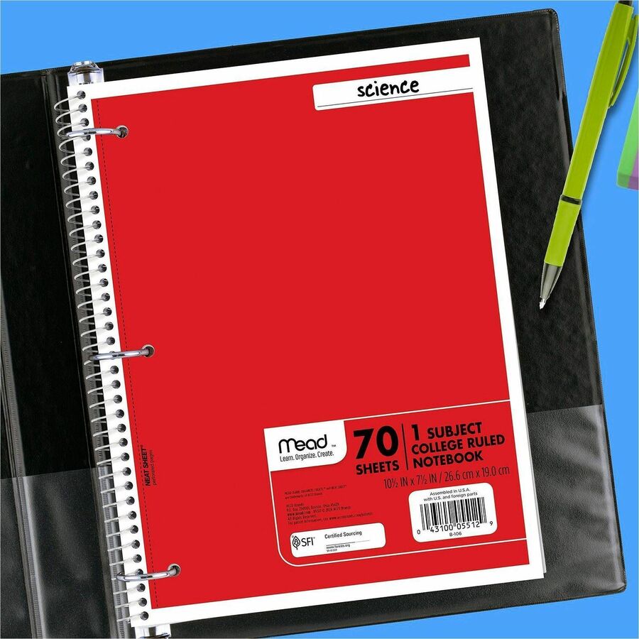 Mead One-subject Spiral Notebook - Alternate-Image5