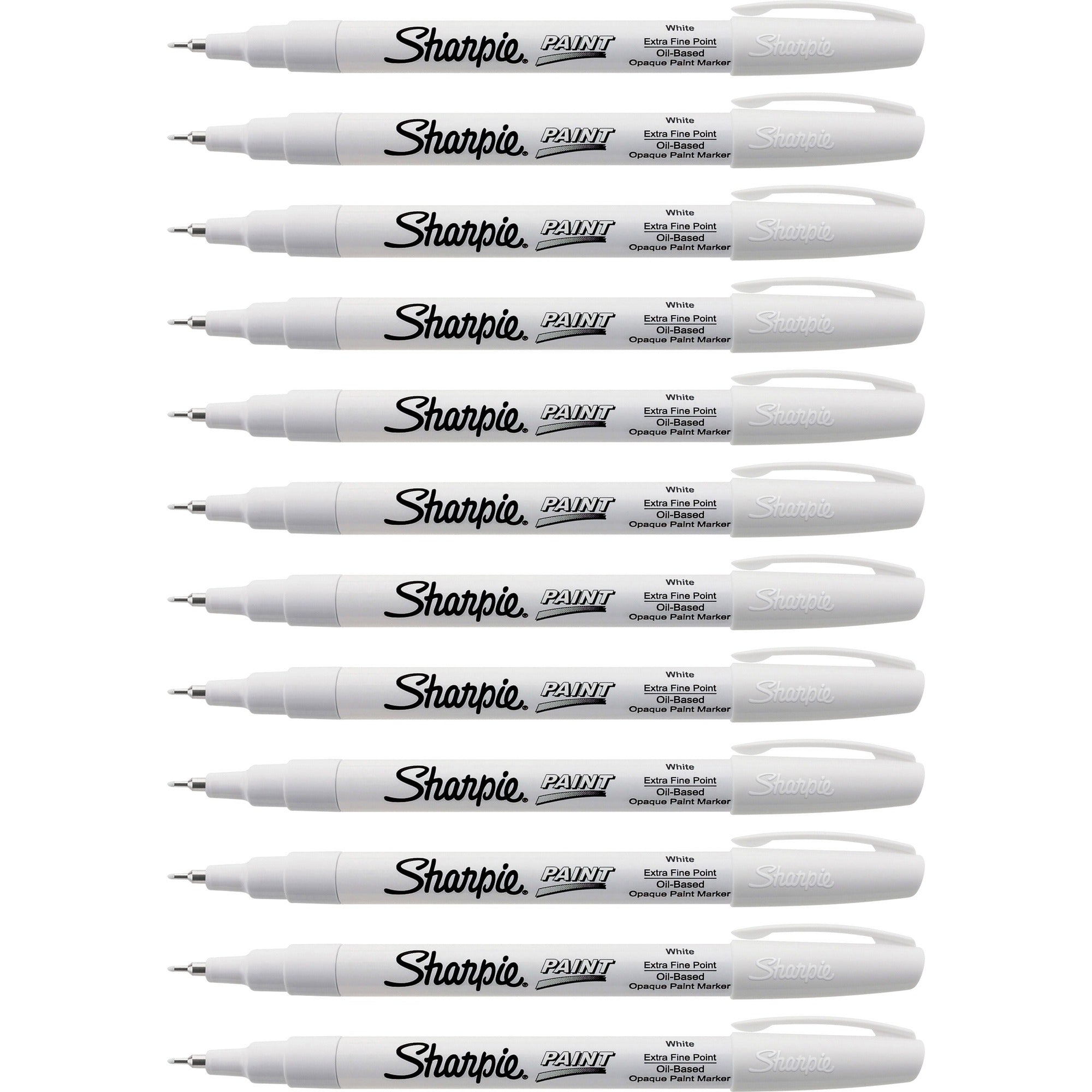 Sharpie Oil-Based Paint Markers - Extra Fine Point - White Ink - 12 Pack - & Dry-Erase