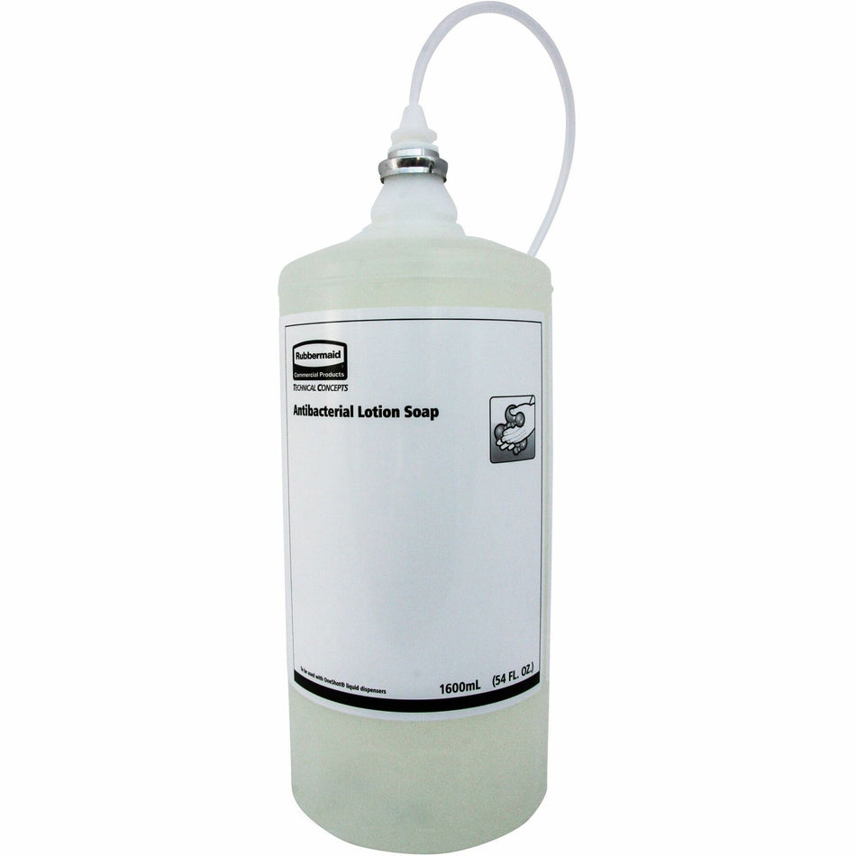 Rubbermaid Commercial Dispenser Antimicrobial Liquid Soap - Light Floral Scent - 27.05 fl oz - Kill Germs, Bacteria Remover - Hand - Antibacterial - White - Dye-free - 4 / Carton