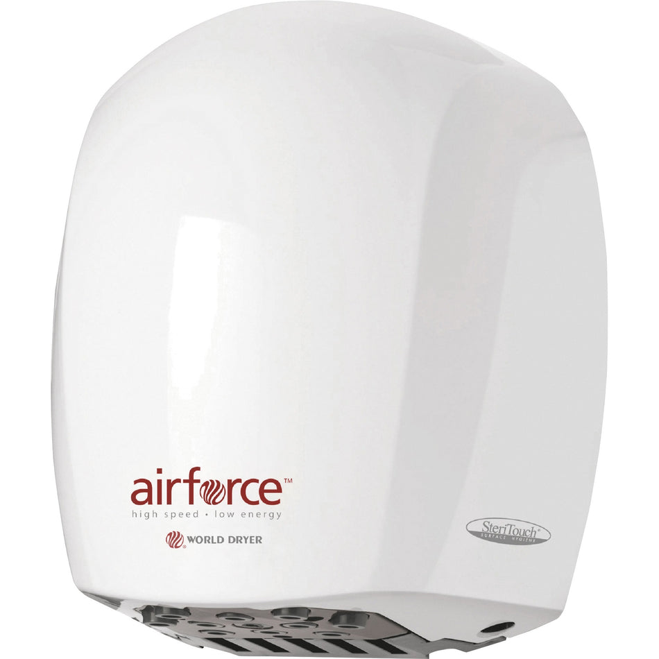 World Dryer Airforce Hand Dryer - White - Aluminum