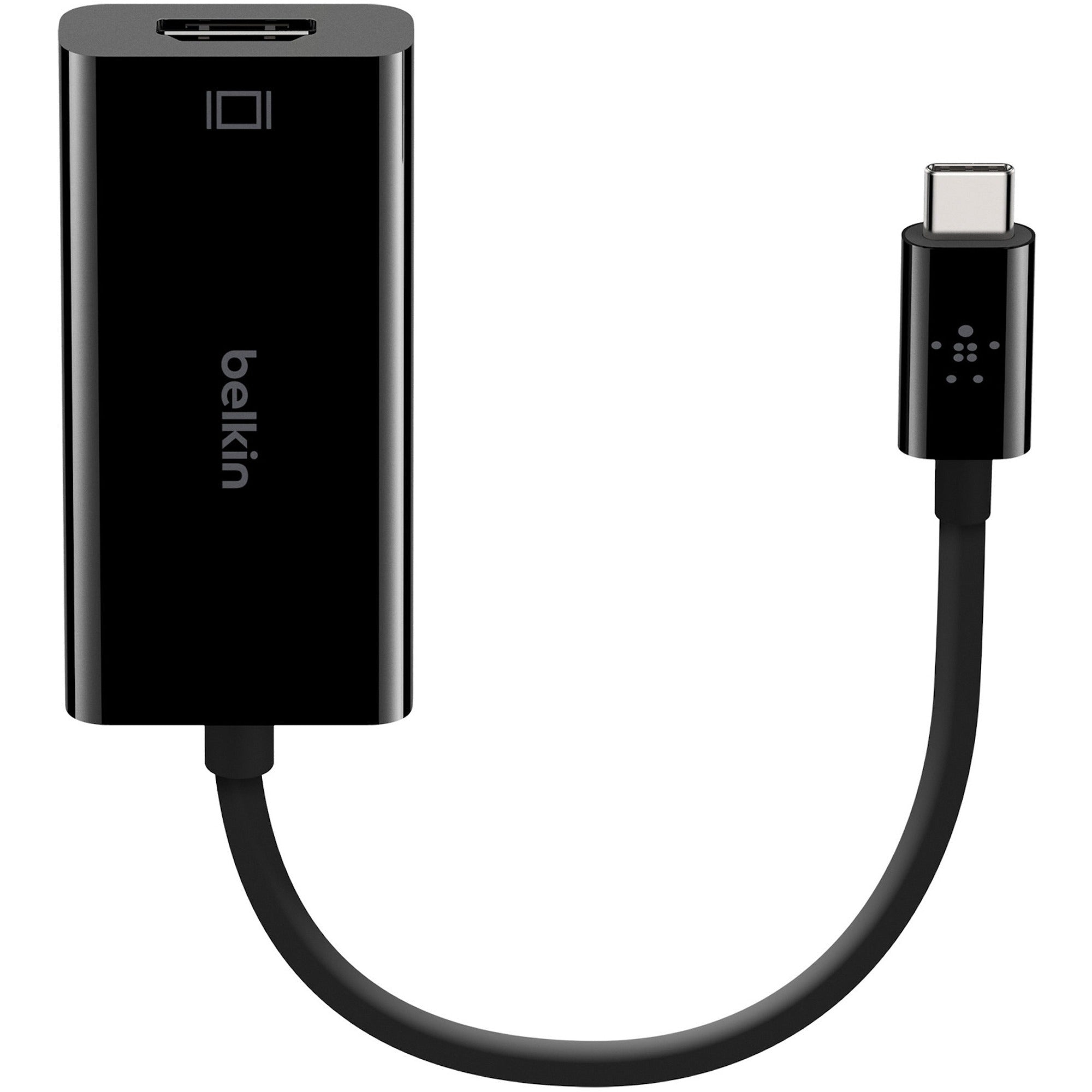 Belkin USB-C to HDMI Adapter (For Business / Bag & Label) - 1 x USB Type C Male - 1 x HDMI HDMI 2.0 Female - 4096 x 2160 Supported - Black - 1 Each