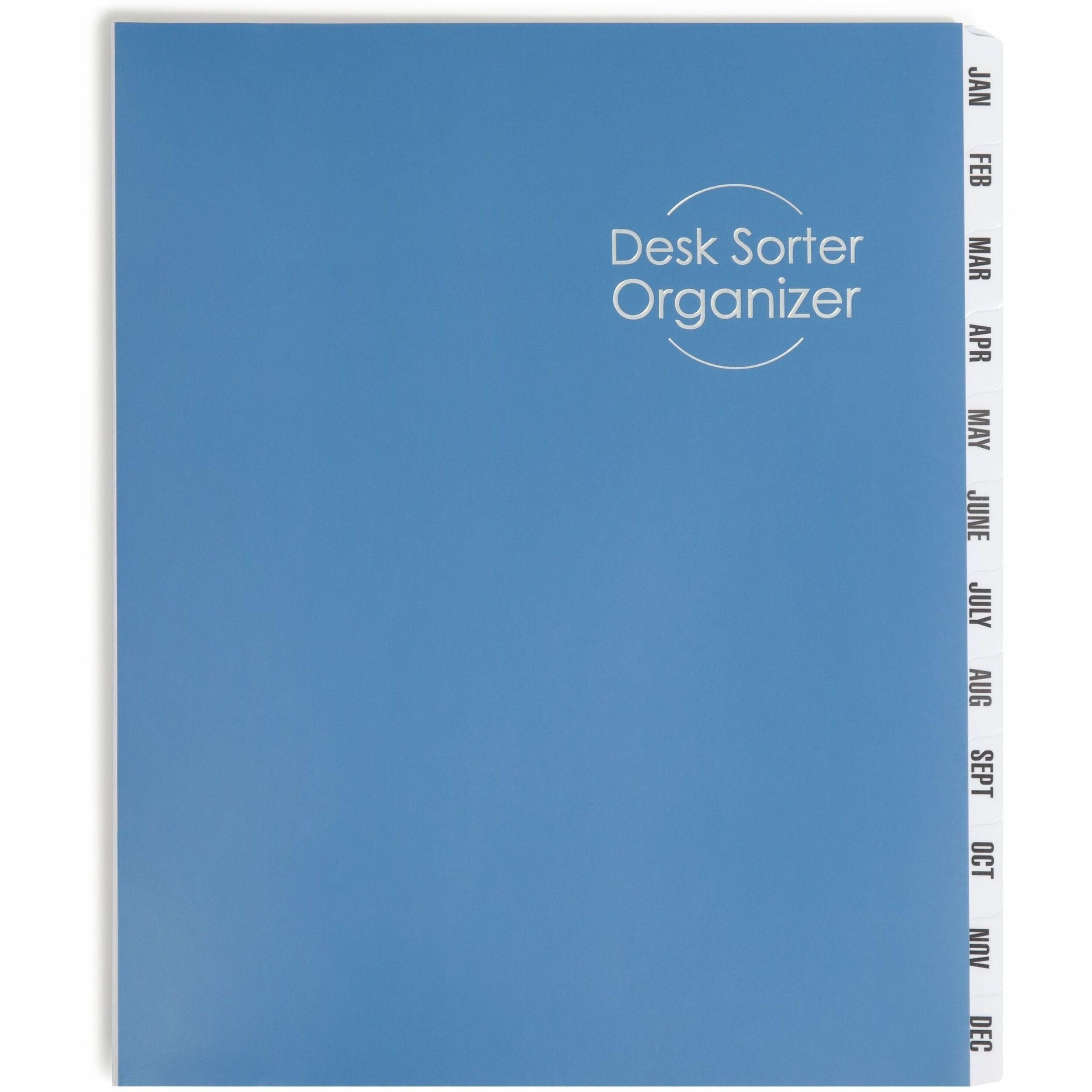 Smead Letter Recycled Organizer Folder - 8 1/2" x 11" - 12 Divider(s) - Blue - 35% Recycled - 1 Each