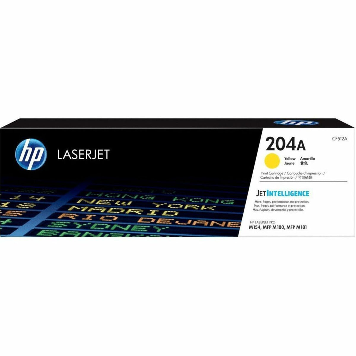 HP 204A (CF512A) Original Standard Yield Laser Toner Cartridge - Yellow - 1 Each - 1300
