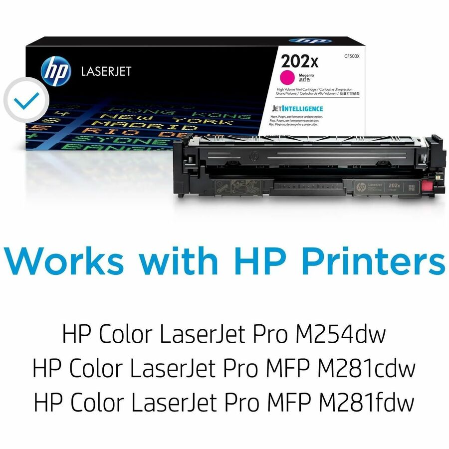 HP 202X (CF503X) Original High Yield Laser Toner Cartridge - Magenta - 1 Each - Alternate-Image2