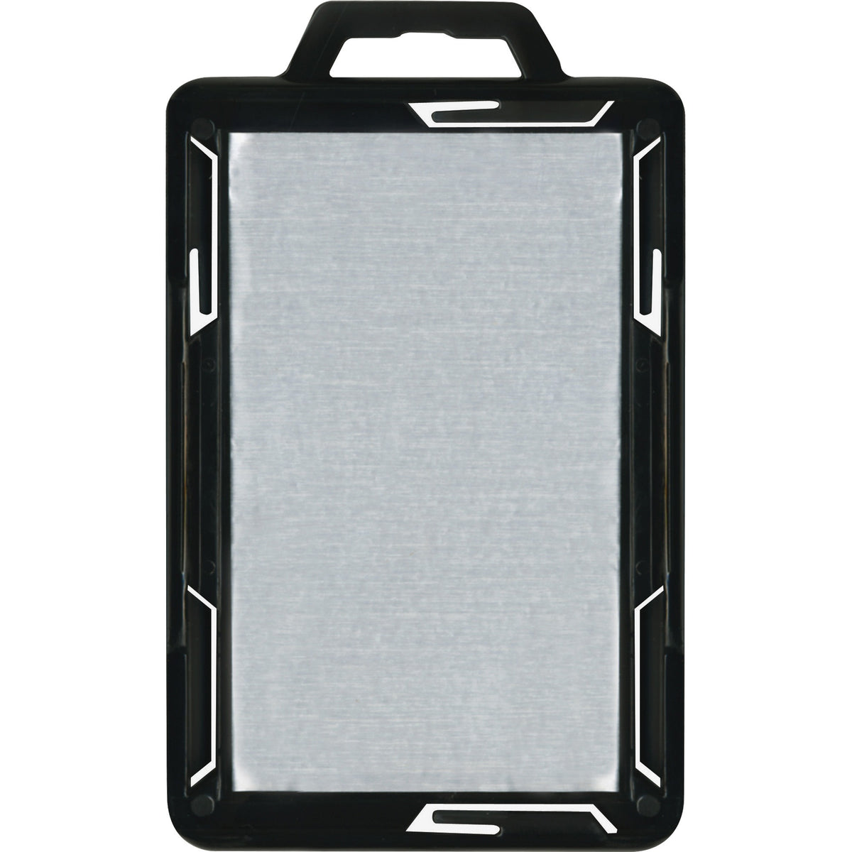 Advantus RFID Blocking Badge Holder - Support 2.13" x 3.38" Media - Vertical - Plastic - Black/Clear - 20 / Pack