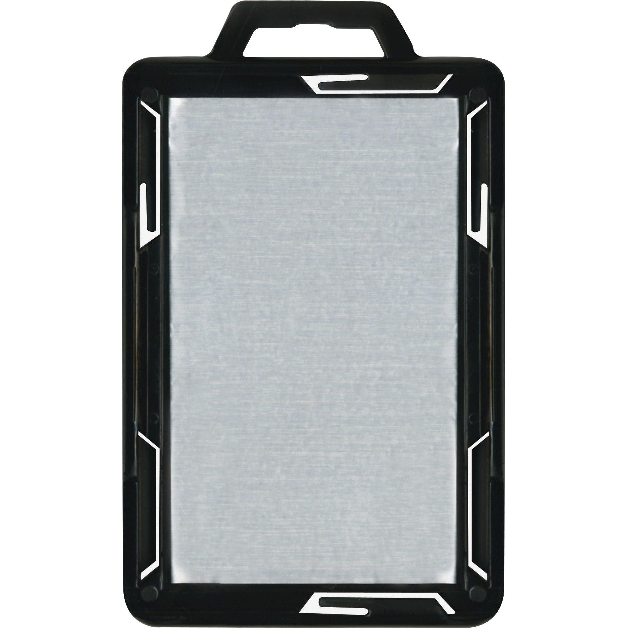 Advantus RFID Blocking Badge Holder - Support 2.13" x 3.38" Media - Vertical - Plastic - Black/Clear - 20 / Pack