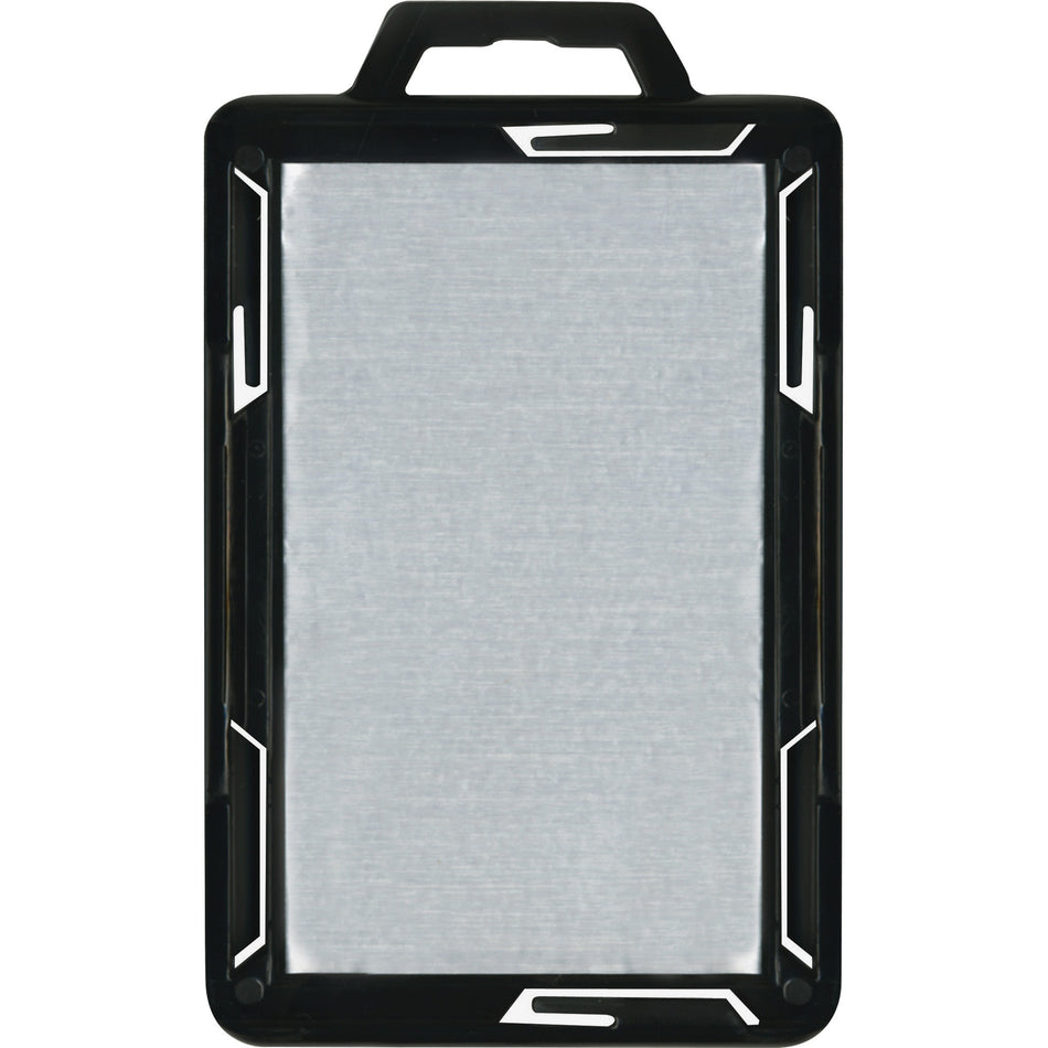 Advantus RFID Blocking Badge Holder - Support 2.13" x 3.38" Media - Vertical - Plastic - Black/Clear - 20 / Pack