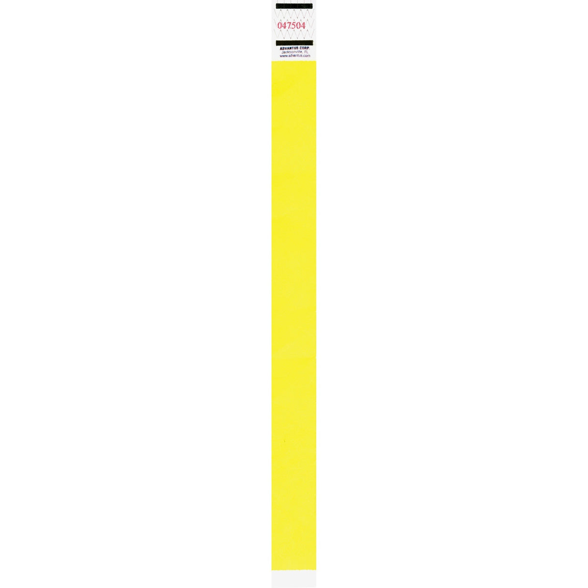 Advantus Neon Tyvek Wristbands - Neon Yellow - Tyvek - 500 / Pack