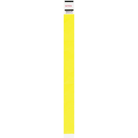 Advantus Neon Tyvek Wristbands - Neon Yellow - Tyvek - 500 / Pack