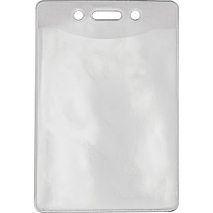Advantus Government/Military ID Holders - Support 2.88" x 3.88" Media - Vertical - Vinyl - Clear - Durable - 50 / Pack