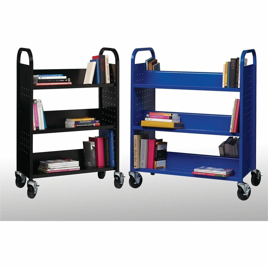 Lorell Single-sided Book Cart - Alternate-Image2