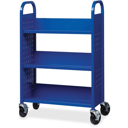 Lorell Single-sided Book Cart - Left