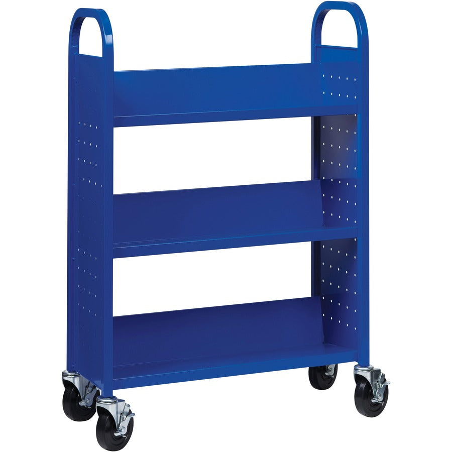 Lorell Single-sided Book Cart - Right