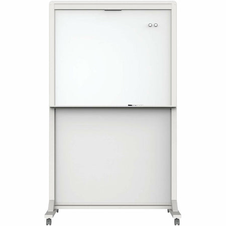 Quartet Motion Dual-Track Mobile Magnetic Dry-Erase Easel - 2000