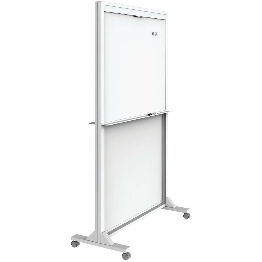 Quartet Motion Dual-Track Mobile Magnetic Dry-Erase Easel - Right