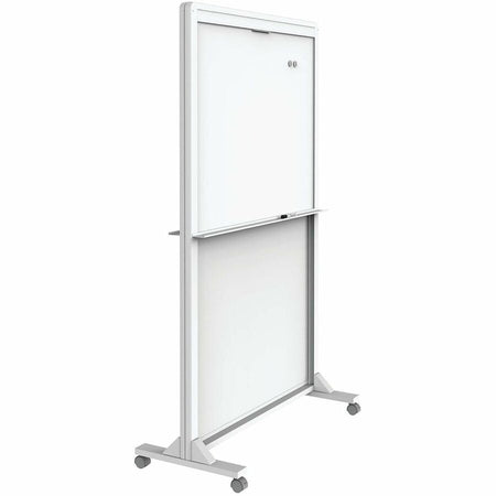 Quartet Motion Dual-Track Mobile Magnetic Dry-Erase Easel - Right