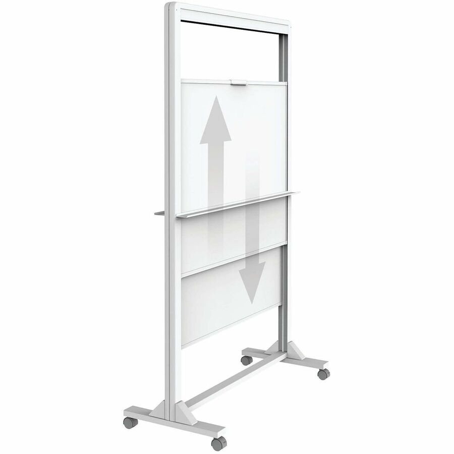 Quartet Motion Dual-Track Mobile Magnetic Dry-Erase Easel - Bottom