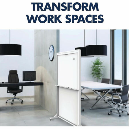 Quartet Motion Dual-Track Mobile Magnetic Dry-Erase Easel - Alternate-Image2