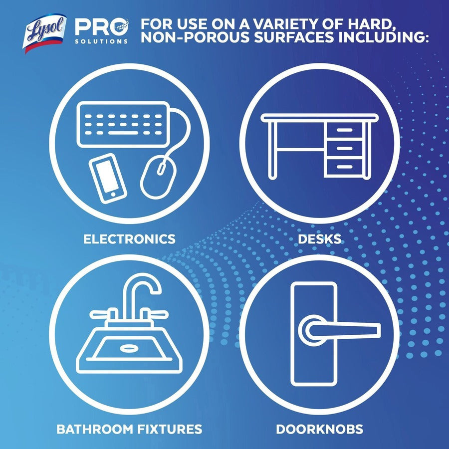 Lysol Dual Action Wipes - For Multi Surface - Citrus Scent - Recommended For: Stain Remover - White/Purple - 35/Tub - 1 Each