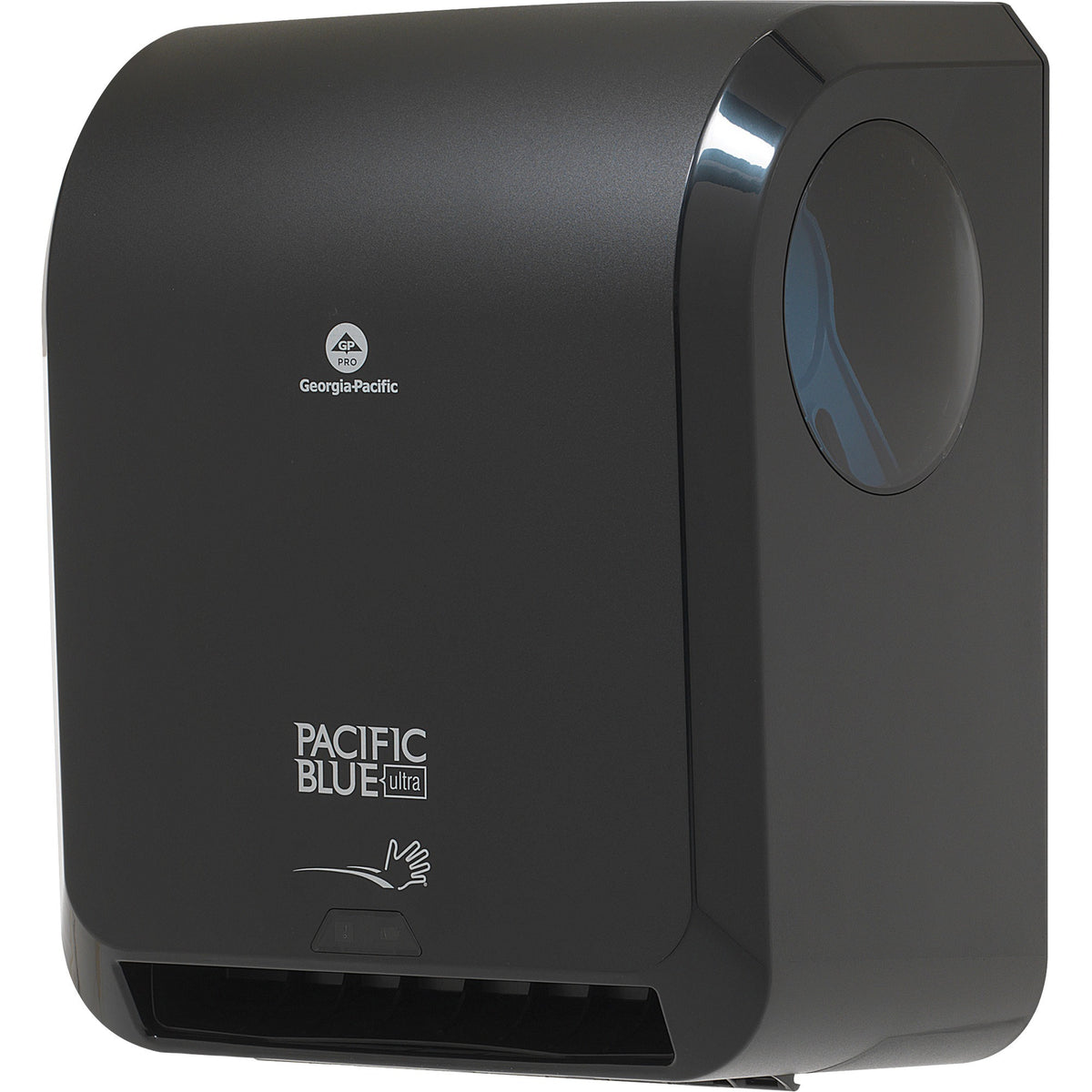 Pacific Blue Ultra Automated High-Capacity Paper Towel Dispenser - 16" Height x 12.9" Width x 8.9" Depth - Black - Automatic, Durable, Heavy Duty - 1 Each