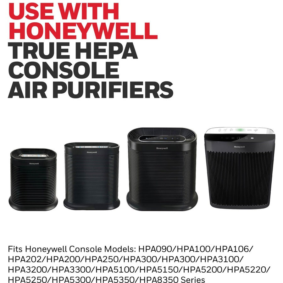 Honeywell HEPA Air Purifier R Filter - HEPA - For Air Purifier - Remove Allergens - 100% Particle Removal Efficiency - 0.30 &micro;m Particles - 10.3" Height x 1.6" Width x 6.5" Depth - 1 Each