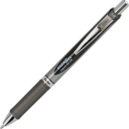 EnerGel RTX Liquid Gel Pen: 1mm Bold Point Refillable Retractable - Black Ink - Pens