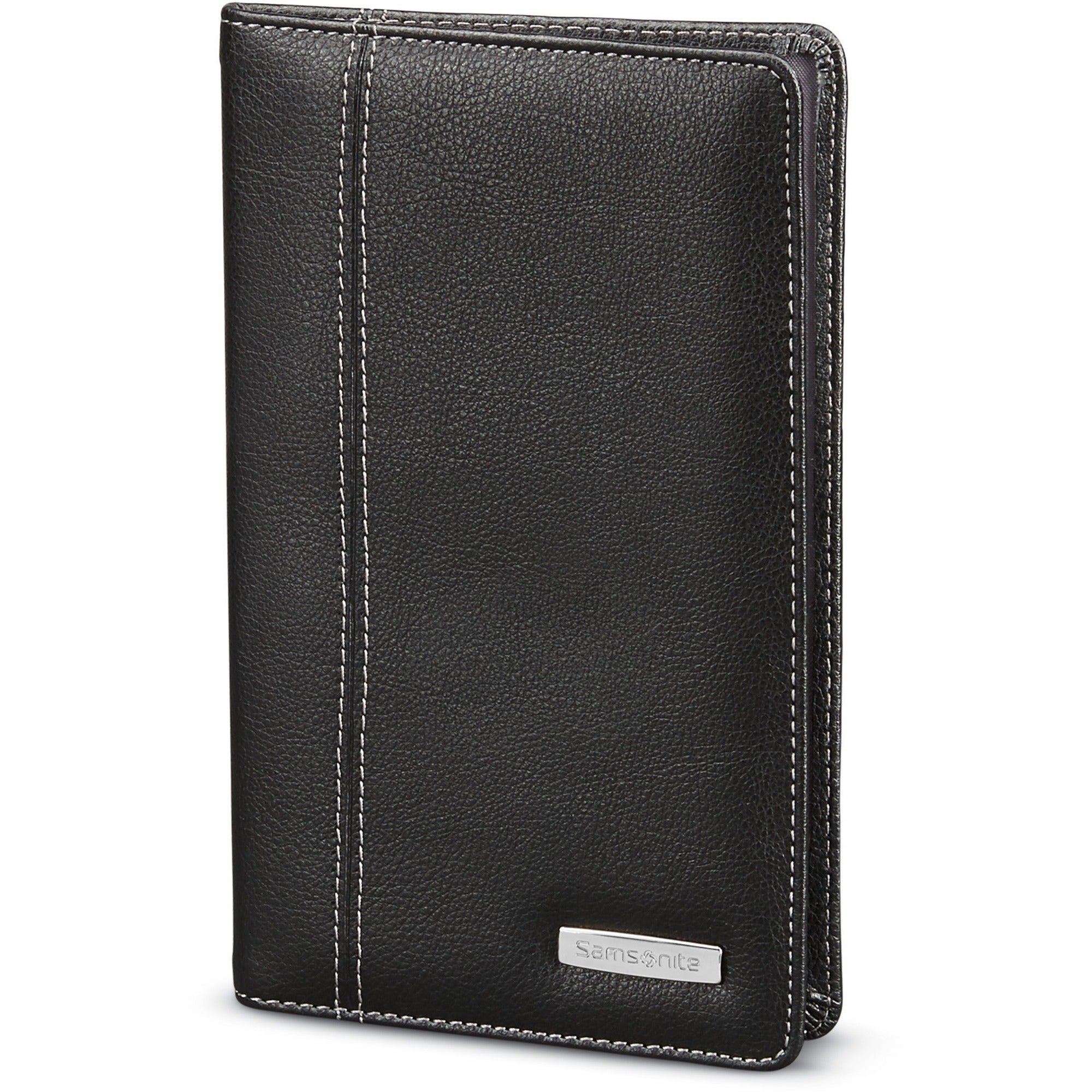 Samsonite Business Card Holder - 8" Height x 0.5" Width x 5" Depth - Black - 1 Each