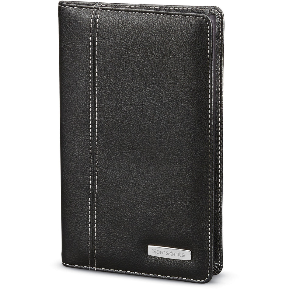 Samsonite Business Card Holder - 8" Height x 0.5" Width x 5" Depth - Black - 1 Each