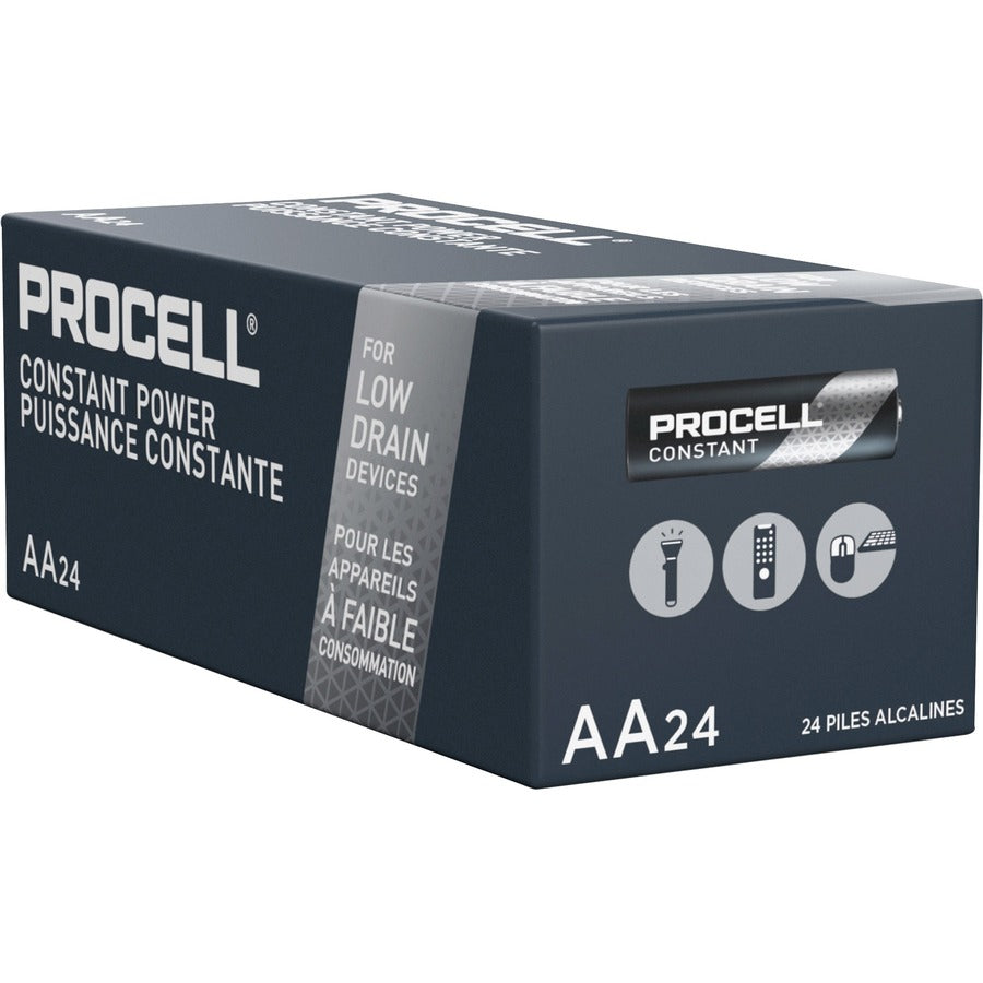 Procell by Duracell Alkaline AA Battery Boxes of 24 - For Multipurpose - AA - 2100 mAh - 1.5 V DC - 24/Box - 6 / Carton