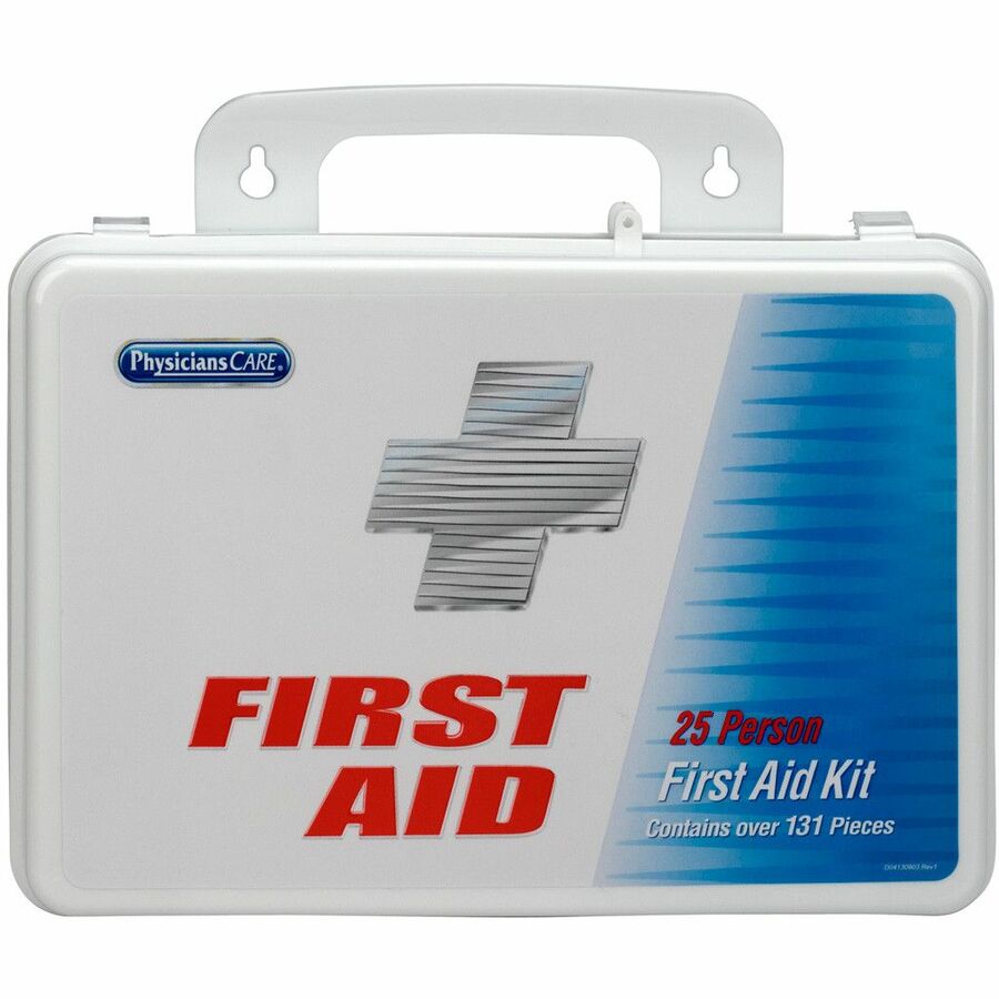 First Aid Only 25 Person Office First Aid Kit - 135 x Piece(s) For 25 x Individual(s) - 10" Height x 3" Width7" Length - Plastic Case - 1 Each