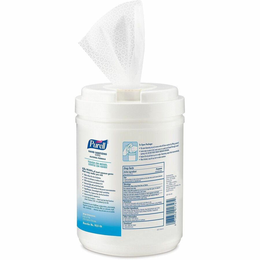 PURELL&reg; Alcohol Hand Sanitizing Wipes - Rear