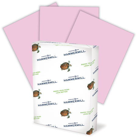 Hammermill Colors Recycled Copy Paper - Lilac - Letter - 8 1/2" x 11" - 20 lb Basis Weight - Smooth - Jam-free, Archival-safe, Acid-free - Lilac - 5000 Sheets - 500 Sheets per Ream - 10 / Carton