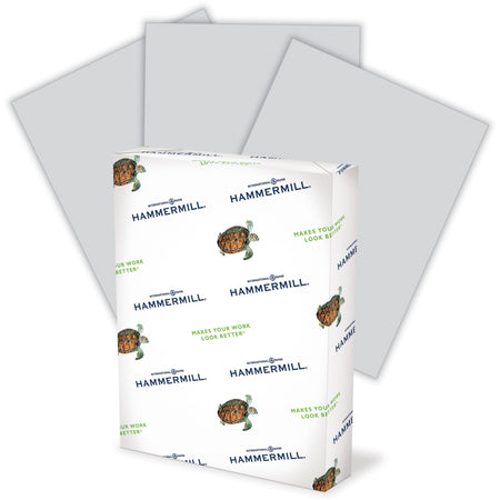 Hammermill Colors Recycled Copy Paper - Gray - Letter - 8 1/2" x 11" - 20 lb Basis Weight - Smooth - Jam-free, Archival-safe, Acid-free - Gray - 500 Sheets per Ream - 10 / Carton