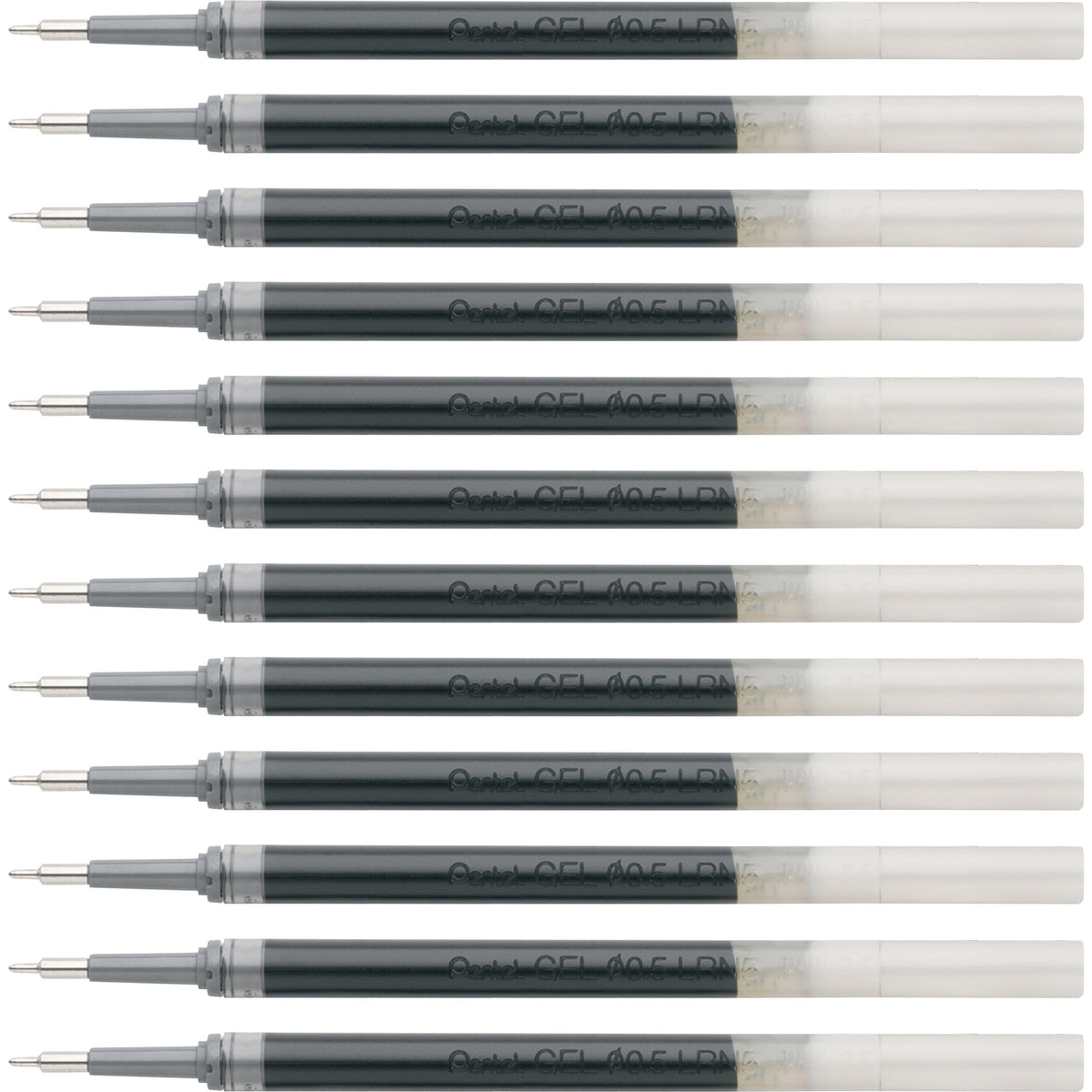 EnerGel Liquid Gel Pen Refill - 0.50mm Fine Point Black Ink - 12/Box - Refills
