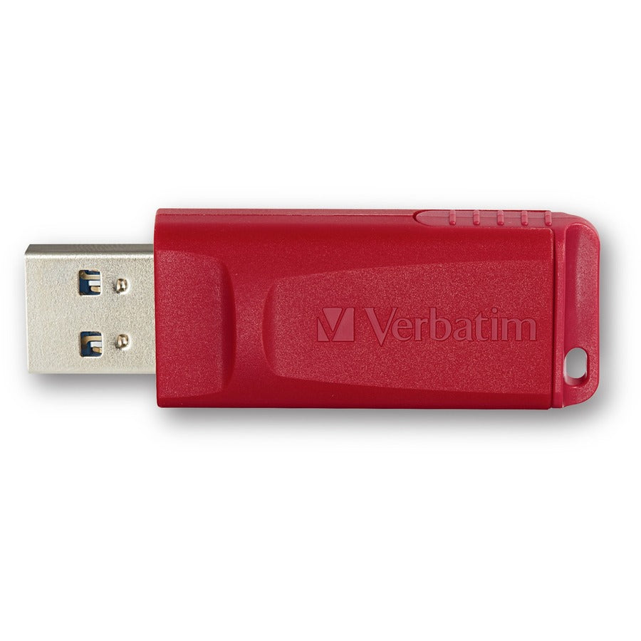 Verbatim Store 'n' Go USB Flash Drives - 16 GB - USB 2.0 - Red - Lifetime Warranty - 4 / Carton