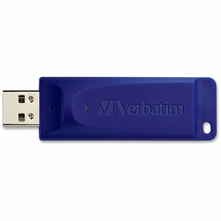 Verbatim 8GB USB Flash Drives - 8 GB - USB 2.0 Type A - Blue - 4 / Carton