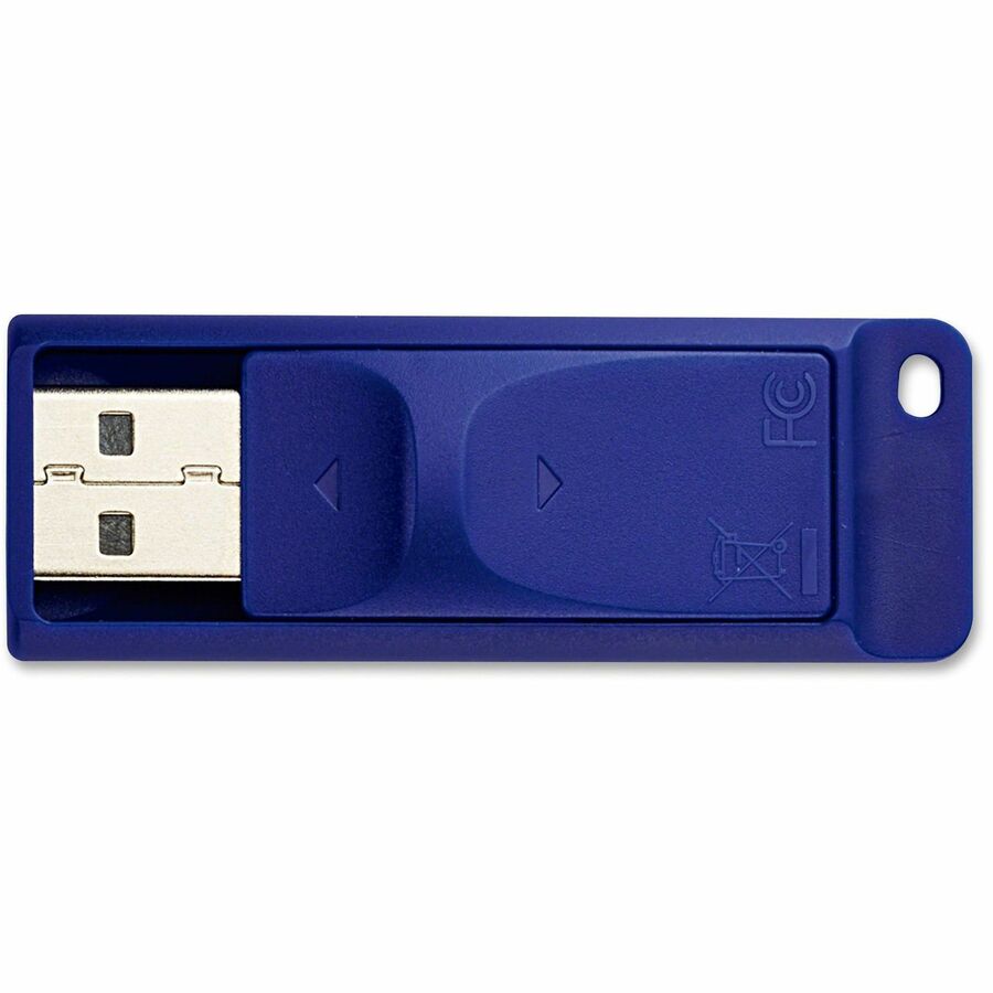 Verbatim 8GB USB Flash Drives - 8 GB - USB 2.0 Type A - Blue - 4 / Carton