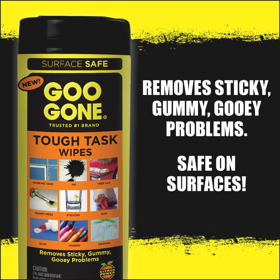 Goo Gone Tough Task Wipes - Front