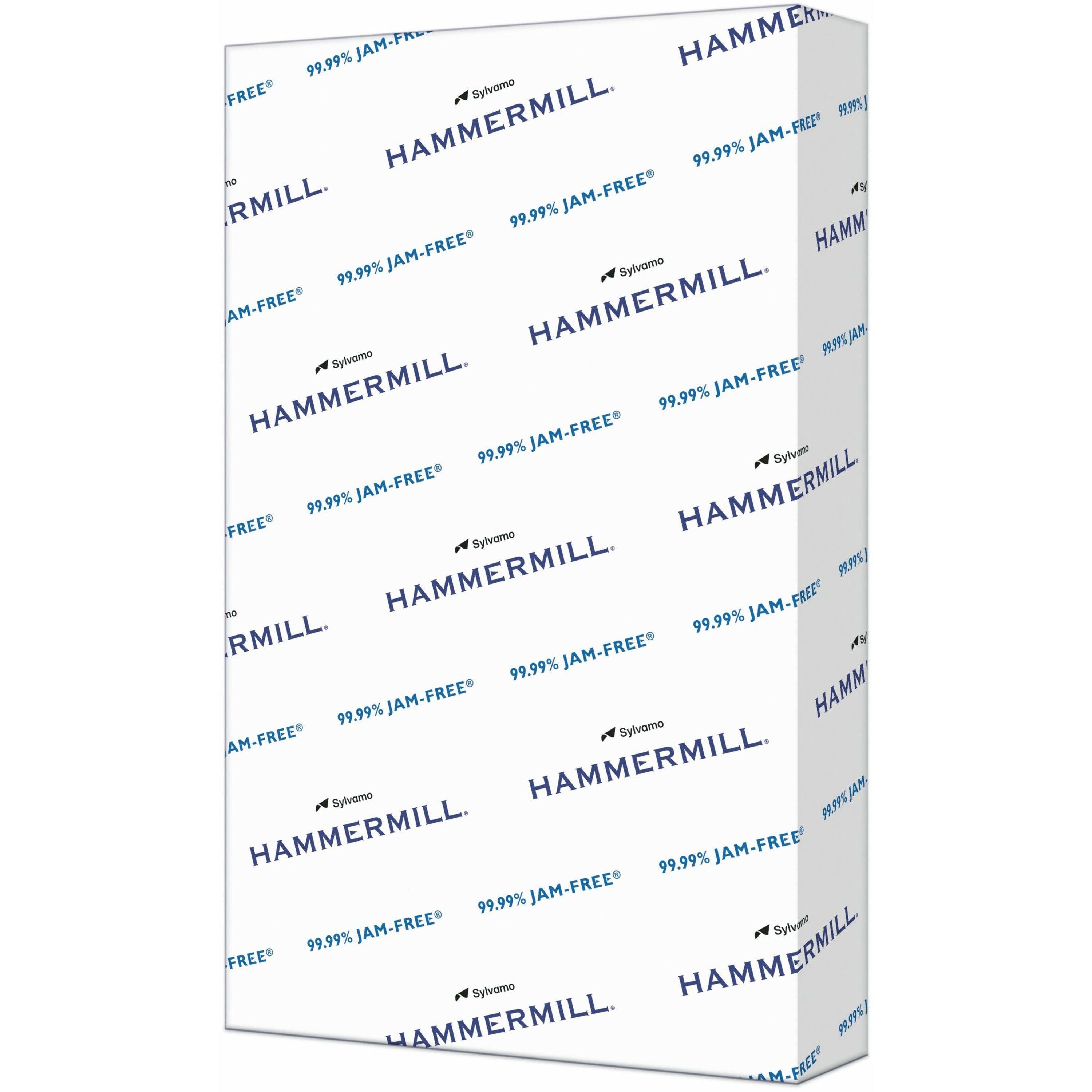 Hammermill Copy Plus Paper - White - 92 Brightness - Legal - 8 1/2" x 14" - 20 lb Basis Weight - Sustainable Forestry Initiative (SFI) - Acid-free, Quick Drying - White - 500 / Ream