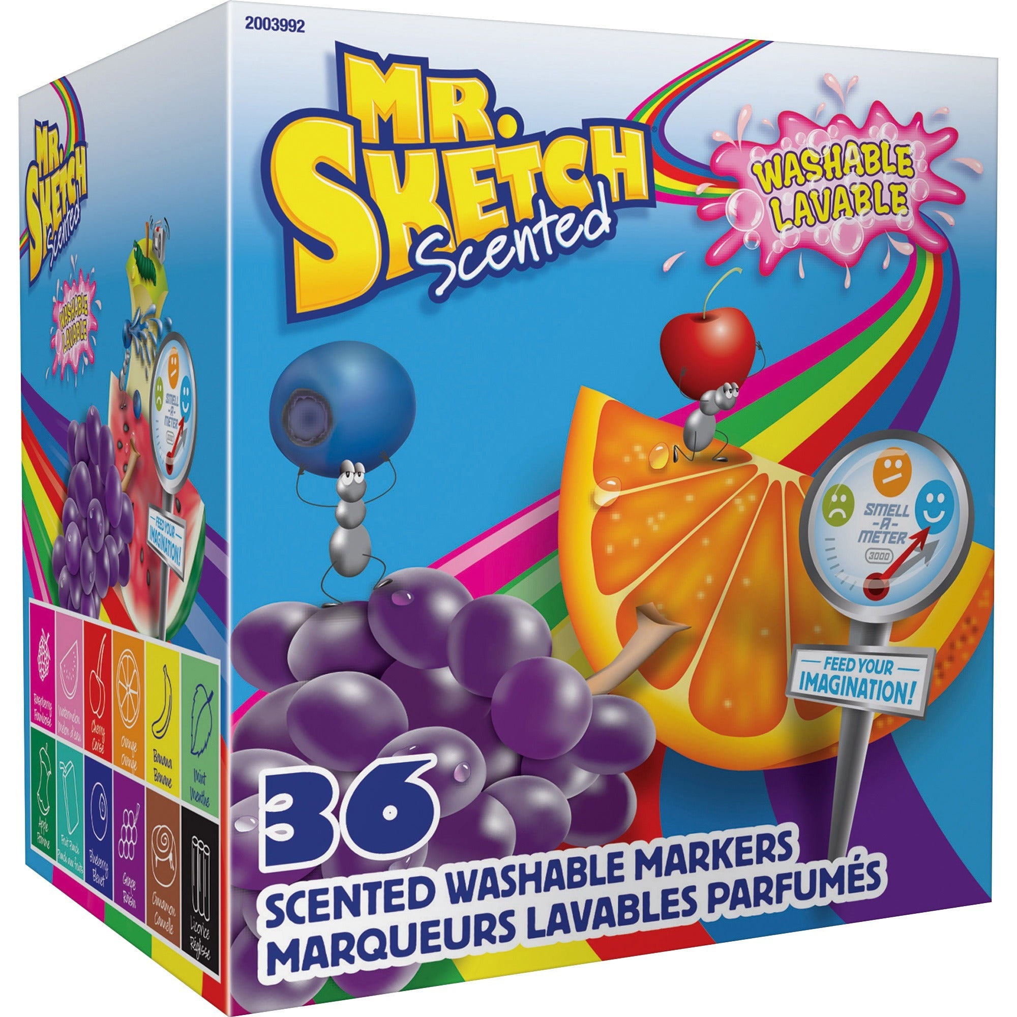 Mr. Sketch Scented Washable Markers - Chisel Marker Point - Washable - Assorted Ink - 36 / Set