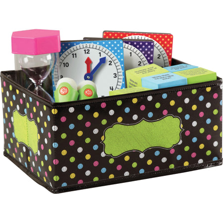 Teacher Created Resources Decorative Storage Bin - 5" Height x 11" Width x 8" Length - Multi - 1 Each