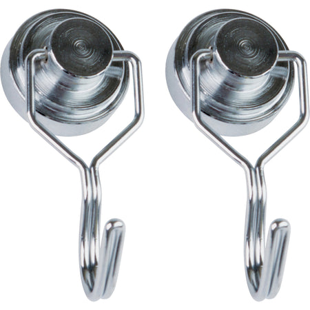 Teacher Created Resources Strong Magnetic Hooks - 20 lb (9.07 kg) Capacity - 0.1" Height x 1" Width x 1.5" Length - for Classroom - Magnetic - 2 / Pack