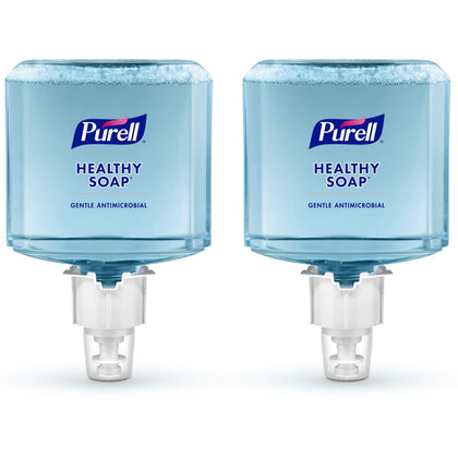 PURELL® HEALTHY SOAP&trade; ES4 0.5% BAK Antimicrobial Foam Refill - 1.27 quart - Hand, Skin - Moisturizing - Blue - Bio-based, Dye-free - 2 / Carton