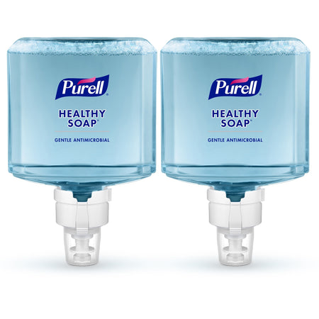 PURELL® ES8 HEALTHY SOAP&trade; 0.5% BAK Antimicrobial Foam - 1.27 quart - Kill Germs - Hand, Skin - Moisturizing - Blue - Dye-free, Bio-based - 2 / Carton