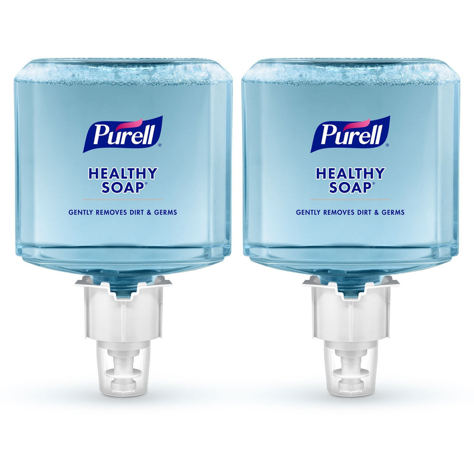 PURELL® ES6 HEALTHY SOAP&trade; Fresh Scent Foam - Fresh Scent - 1.27 quart - Dirt Remover, Kill Germs - Skin - Moisturizing - Blue - Dye-free, Pleasant Scent, Bio-based, Phthalate-free, Paraben-free, Triclosan-free - 2 / Carton