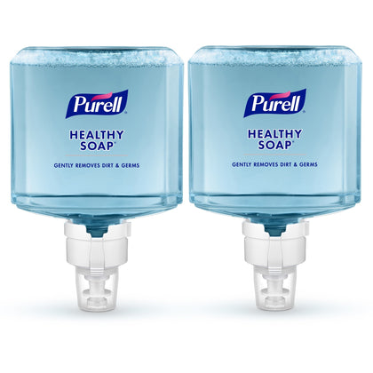 PURELL® ES8 HEALTHY SOAP&trade; Fresh Scent Foam - Fresh Scent - 1.27 quart - Dirt Remover, Kill Germs - Hand, Skin - Moisturizing - Blue - Dye-free, Pleasant Scent, Bio-based, Phthalate-free, Paraben-free, Triclosan-free - 2 / Carton