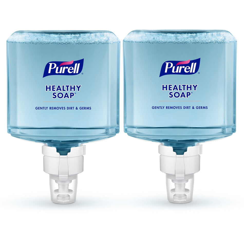PURELL® ES8 HEALTHY SOAP&trade; Fresh Scent Foam - Fresh Scent - 1.27 quart - Dirt Remover, Kill Germs - Hand, Skin - Moisturizing - Blue - Dye-free, Pleasant Scent, Bio-based, Phthalate-free, Paraben-free, Triclosan-free - 2 / Carton