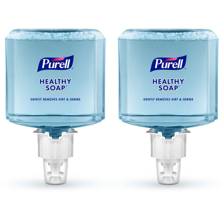 PURELL® HEALTHY SOAP&trade; ES4 Fresh Scent Foam Refill - Fresh Scent - 1.27 quart - Dirt Remover, Kill Germs - Hand, Skin - Moisturizing - Blue - Dye-free, Pleasant Scent, Bio-based, Phthalate-free, Paraben-free, Triclosan-free - 2 / Carton