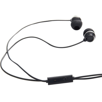 Verbatim Stereo Earphones with Microphone - Wired Earbuds in Black