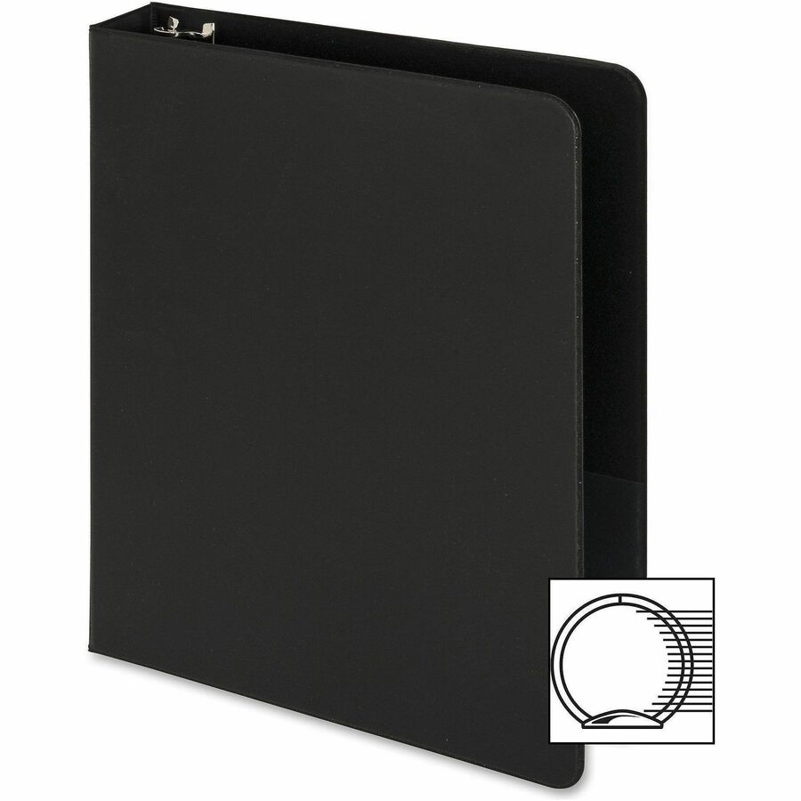Business Source Basic Round Ring Binders - Rear